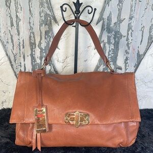 TARNISH Large Leather Hobo Satchel Carry All Bag
